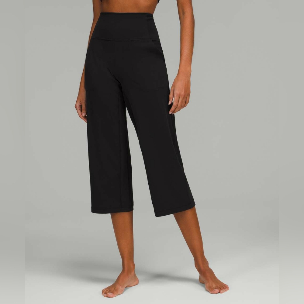 Lululemon Align High-Rise Wide Leg Crop 23" *Black Size 6